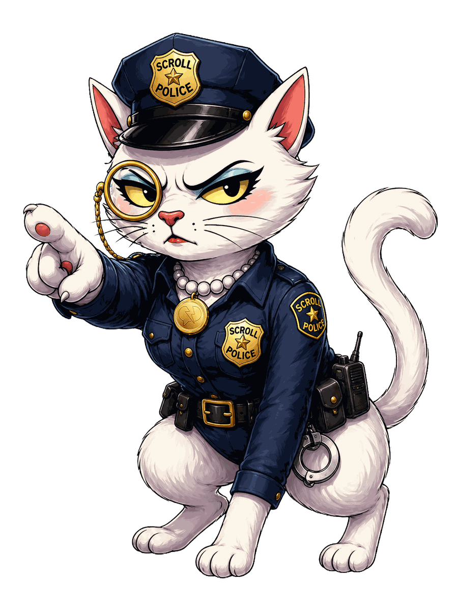 Claudette, la scroll police