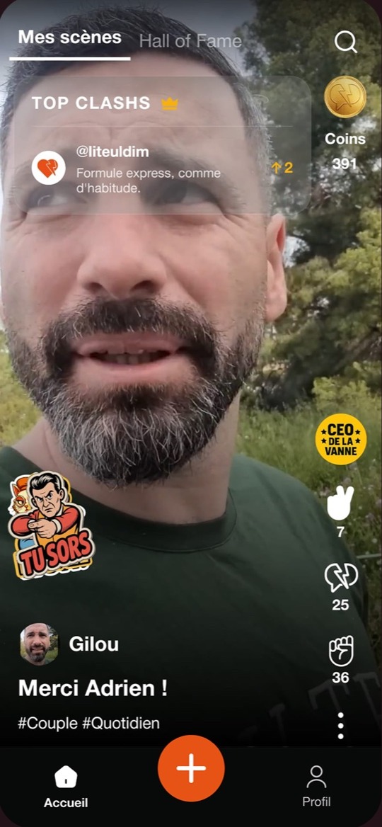 Une vidéo dans ClashUp